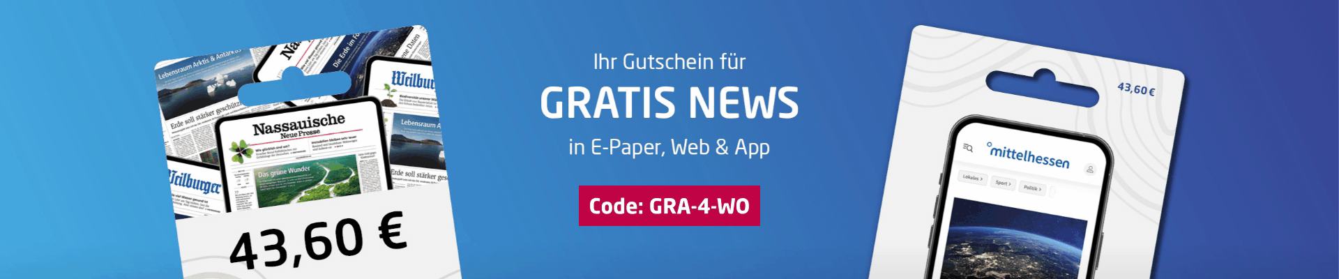 Link zum Angebot - 4 Wochen Gratis-News lesen