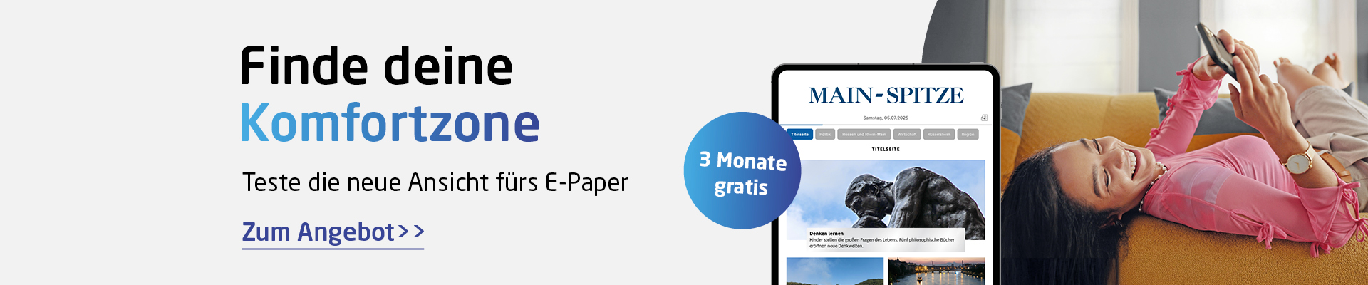 Die neue E-Paper-Ansicht 3 Monate gratis testen