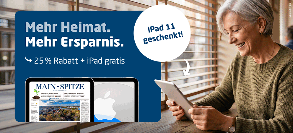 Link zum Angebot - Gratis iPad + 25 % Rabatt