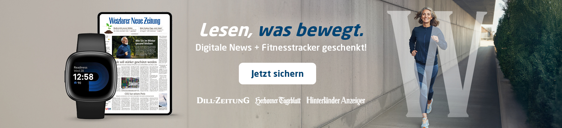 Link zum Angebot - Digitale News + Fitnesstracker geschenkt!
