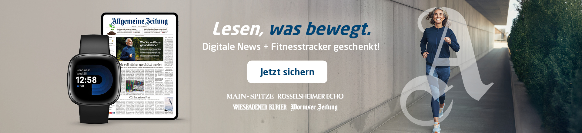 Link zum Angebot - Digitale News + Fitnesstracker geschenkt!