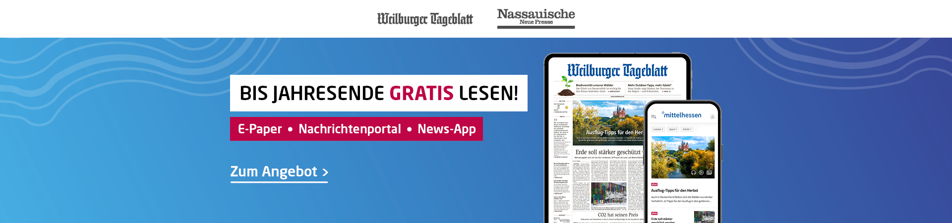News in E-Paper, Web & App bis Jahresende kostenlos lesen