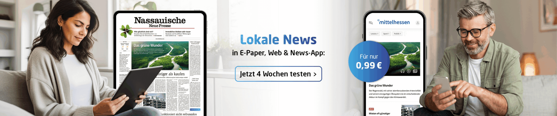 4 Wochen für nur 0,99 € lesen