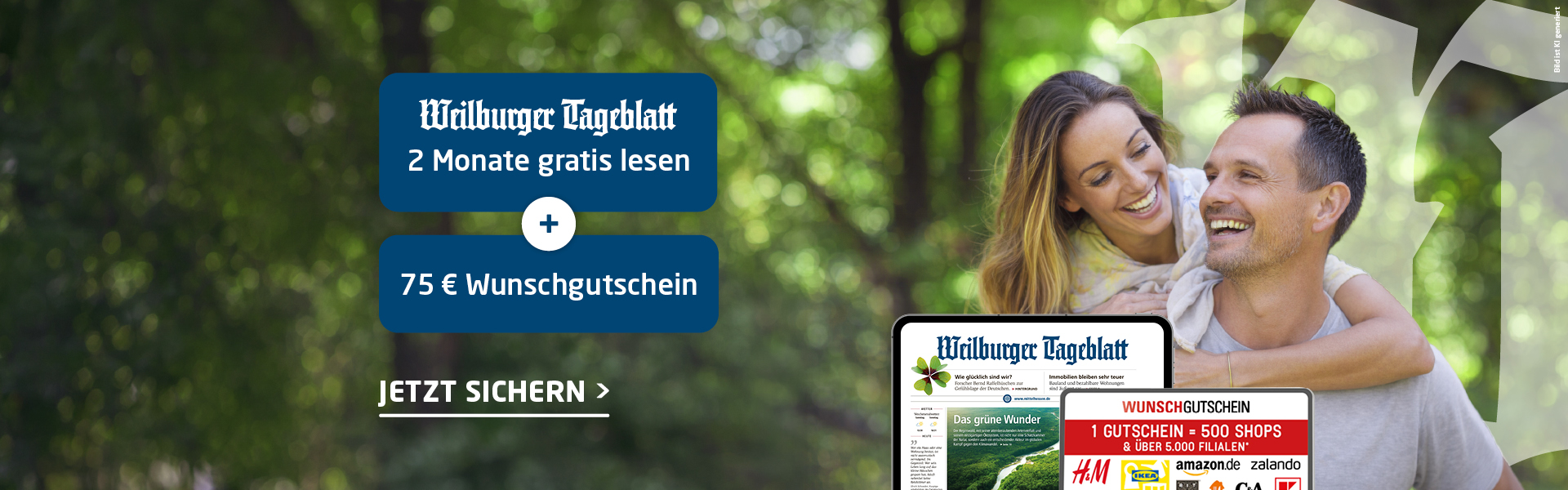Link zum Angebot - 2 Monate gratis lesen + 75 € Wunschgutschein
